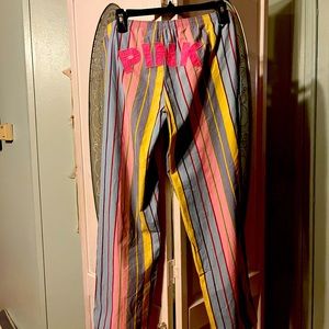 Adorable Pink pj bottoms by Victoria’s Secret.